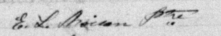 Signature de E. L. Moisan Ptre: 27 juillet 1878 Signature de E. L. Moisan Ptre: 27 juillet 1878
