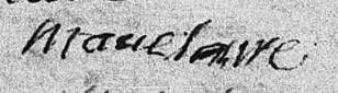 Signature de Maue Laire: 4 février 1800 Signature de Maue Laire: 4 février 1800