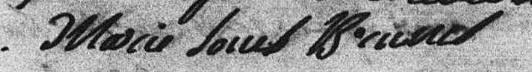 Signature de Marie Louis Brunel: 2 mai 1801 Signature de Marie Louis Brunel: 2 mai 1801