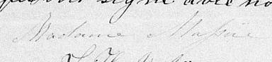 Signature de Madame Massüe: 27 août 1848 Signature de Madame Massüe: 27 août 1848