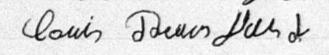 Signature de Louis Beaugard: 21 mars 1879 Signature de Louis Beaugard: 21 mars 1879