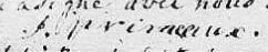 Signature de J. Primeaux: 27 avril 1807 Signature de J. Primeaux: 27 avril 1807