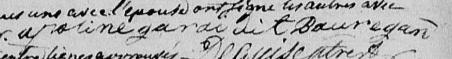 Signature de Apoline Garai dite Bauregan: 16 janvier 1814 Signature de Apoline Garai dite Bauregan: 16 janvier 1814