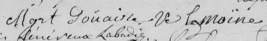Signature de Mgrt Douaire Ve Lemoïne: 28 juillet 1813 Signature de Mgrt Douaire Ve Lemoïne: 28 juillet 1813