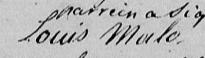 Signature de Louis Malo: 10 octobre 1813 Signature de Louis Malo: 10 octobre 1813