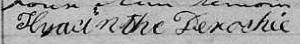Signature de Hyacinthe Derochée: 18 octobre 1836 Signature de Hyacinthe Derochée: 18 octobre 1836