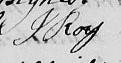 Signature de J Roy: 20 septembre 1821 Signature de J Roy: 20 septembre 1821