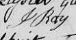 Signature de J Roy: 13 novembre 1821 Signature de J Roy: 13 novembre 1821