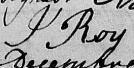 Signature de J Roy: 29 novembre 1821 Signature de J Roy: 29 novembre 1821