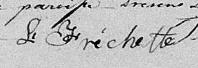 Signature de L. Fréchette: 16 mars 1833 Signature de L. Fréchette: 16 mars 1833