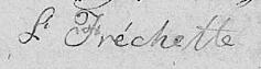 Signature de L. Fréchette: 8 mai 1833 Signature de L. Fréchette: 8 mai 1833