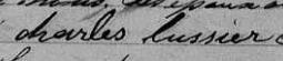 Signature de Charles Lussier: 2 février 1858 Signature de Charles Lussier: 2 février 1858