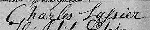 Signature de Charles Lussier: 18 février 1868 Signature de Charles Lussier: 18 février 1868