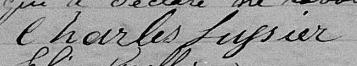 Signature de Charles Lussier: 7 janvier 1869 Signature de Charles Lussier: 7 janvier 1869