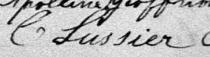 Signature de C Lussier: 10 mars 1878 Signature de C Lussier: 10 mars 1878