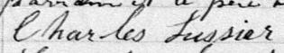 Signature de Charles Lussier: 13 décembre 1881 Signature de Charles Lussier: 13 décembre 1881