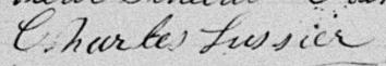 Signature de Charles Lussier: 20 octobre 1891 Signature de Charles Lussier: 20 octobre 1891