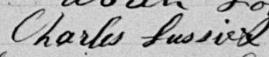 Signature de Charles Lussier: 13 septembre 1898 Signature de Charles Lussier: 13 septembre 1898
