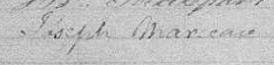 Signature de Joseph Marceau: 18 octobre 1838 Signature de Joseph Marceau: 18 octobre 1838