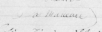 Signature de Jos Marceau: 15 février 1841 Signature de Jos Marceau: 15 février 1841
