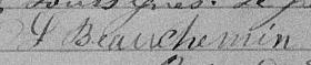 Signature de L Beauchemin: 5 août 1864 Signature de L Beauchemin: 5 août 1864