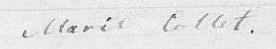 Signature de Marie Collet: 29 décembre 1840 Signature de Marie Collet: 29 décembre 1840