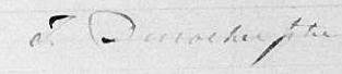 Signature de J. Durocher Ptre: 29 décembre 1840 Signature de J. Durocher Ptre: 29 décembre 1840