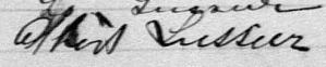Signature de Albert Lussier: 14 novembre 1882 Signature de Albert Lussier: 14 novembre 1882