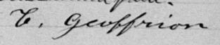 Signature de C. Geoffrion: 15 mai 1897 Signature de C. Geoffrion: 15 mai 1897