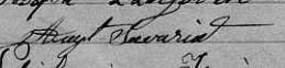 Signature de Augt Savariat: 9 novembre 1858 Signature de Augt Savariat: 9 novembre 1858