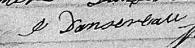 Signature de J Dansereau: 27 janvier 1846 Signature de J Dansereau: 27 janvier 1846