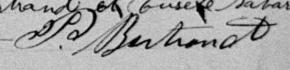 Signature de P. Bertrand: 3 mars 1894 Signature de P. Bertrand: 3 mars 1894