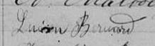 Signature de Lucien Bernard: 23 février 1862 Signature de Lucien Bernard: 23 février 1862
