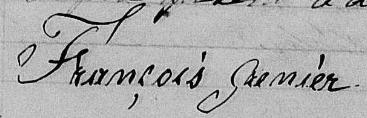 Signature de François Grenier: 24 mai 1855 Signature de François Grenier: 24 mai 1855