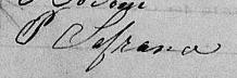 Signature de P Lafrance: 21 octobre 1856 Signature de P Lafrance: 21 octobre 1856