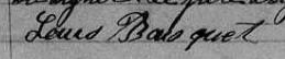 Signature de Louis Bousquet: 21 mai 1860 Signature de Louis Bousquet: 21 mai 1860