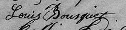 Signature de Louis Bousquet: 28 février 1873 Signature de Louis Bousquet: 28 février 1873