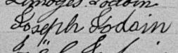 Signature de Joseph Jodoin: 4 novembre 1898 Signature de Joseph Jodoin: 4 novembre 1898