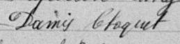 Signature de Damis Choquet: 25 octobre 1896 Signature de Damis Choquet: 25 octobre 1896