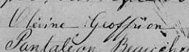 Signature de Olévine Geoffrion: 21 novembre 1867 Signature de Olévine Geoffrion: 21 novembre 1867