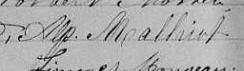 Signature de Alp. Malhiot: 25 octobre 1862 Signature de Alp. Malhiot: 25 octobre 1862