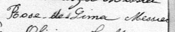 Signature de Rose de Lima Messier: 19 février 1884 Signature de Rose de Lima Messier: 19 février 1884