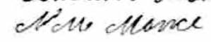 Signature de N M Mance: 2 juillet 1922 Signature de N M Mance: 2 juillet 1922