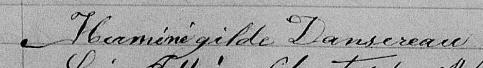 Signature de Herménégilde Dansereau: 27 février 1865 Signature de Herménégilde Dansereau: 27 février 1865