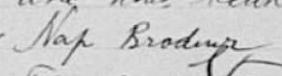Signature de Nap Brodeur: 2 novembre 1898 Signature de Nap Brodeur: 2 novembre 1898