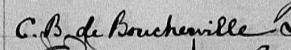 Signature de C. B. de Boucherville: 29 août 1871 Signature de C. B. de Boucherville: 29 août 1871