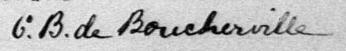 Signature de C. B. de Boucherville: 29 mai 1879 Signature de C. B. de Boucherville: 29 mai 1879