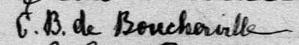 Signature de C. B. de Boucherville: 29 octobre 1883 Signature de C. B. de Boucherville: 29 octobre 1883