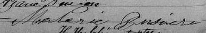 Signature de Malaric Busiere: 12 février 1867 Signature de Malaric Busiere: 12 février 1867