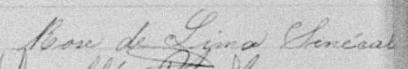 Signature de Rose de Lima Sénécal: 16 juin 1896 Signature de Rose de Lima Sénécal: 16 juin 1896